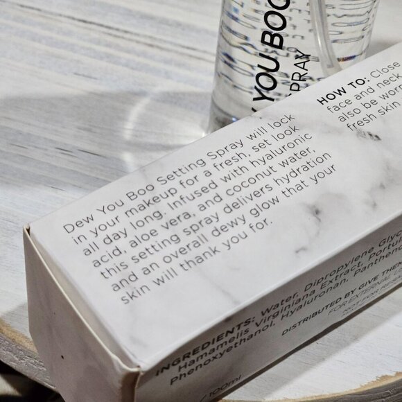 Dew You Boo Setting Spray 3.4oz – Hydrating Vegan Mist for Dewy Glow - Picture 4 of 10